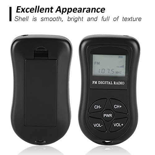 Digital FM Radio with LCD Display - Portable Personal Mini Radio with Earphones, Headphones and Lanyard for Gym Sports — view 5