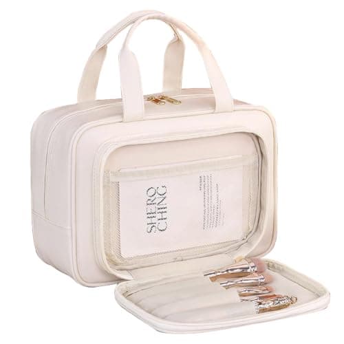 SYEXDZON Full Size Toiletry Bag, Multi-compartments Makeup Bag