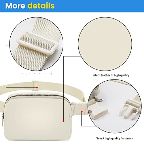 Invool Bum Bag for Women Men, Fanny Pack with Adjustable Straps Crossbody Fashion Waist Pack, Running Belt Bag for Travel Workout Cycling Hiking — view 3
