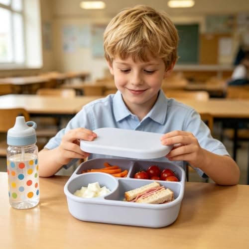 dzqad Silicone Meal Prep Containers 750ml 4-Compartment Leakproof Divider — view 2