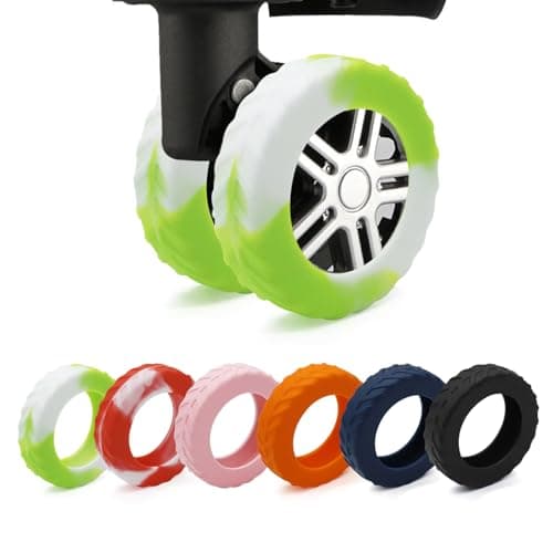 Luggage Wheel Covers Anti Dust & Scratch, For 2-2.4" Wheels, Gradient Green