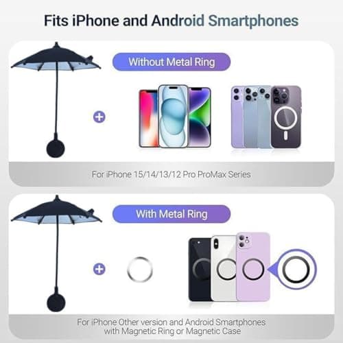 Phone Umbrella Bendable UV Protection — view 4