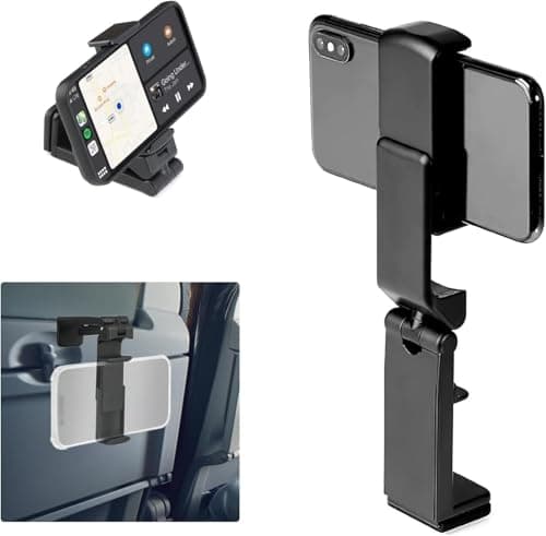 Airplane in Flight Phone Holder with 360° Rotating Clamp, Universal Desk Mount for Airplane Travel, Home & Office Use, Compatible with iPhone & Android, Foldable and Portable - Travel essentials — view 6