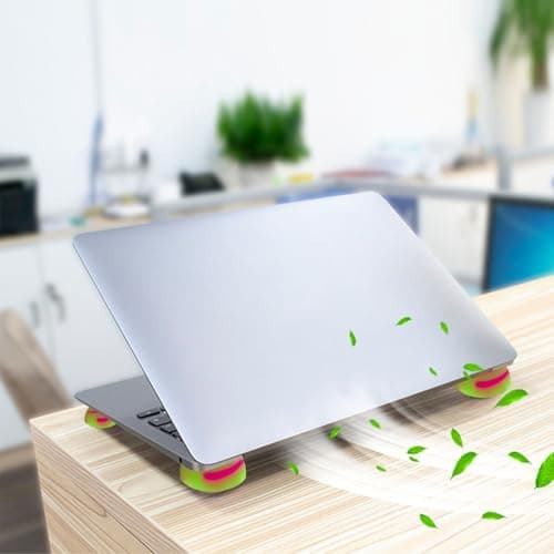 Hemisphere Pad Laptop – Silicone Rubber Components, Small Portable Non Slip Cooling Stand Multifunctional Stable Riser | Ergonomic Thermal Management For Notebook Desktop Office Work Study Travel — view 4