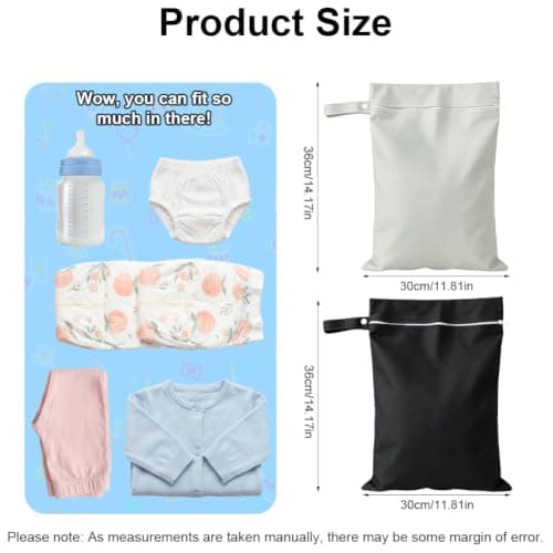 Aomig 2PCS Waterproof Laundry Bag Travel Wet Bags Dirty Clothes Bags — view 4