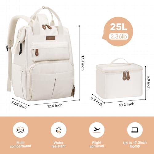 Maelstrom 15.6-17.3" Laptop Backpack with Lunch Box, Work Bag for Women Men — view 5
