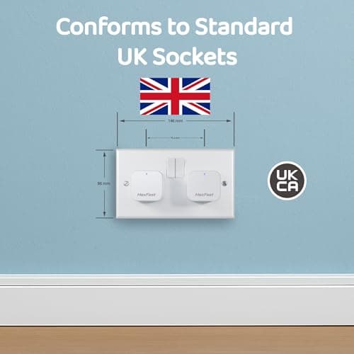 HexFast 20W USB Fast Charger Plug, 2-Port PD QC USB-C USB-A Foldable Fast Charging Plug for UK, Dual Port Folding Ultra Compact Wall Adapter for Apple iPhone for 16 15 14 13 12 Pro Plus, iPad, Samsung — view 5