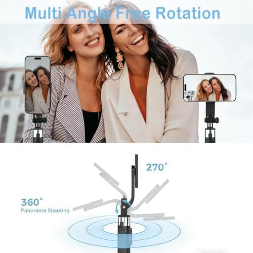 TIGERRDU Selfie Stick,Phone Tripod, 4 in 1 Selfie Stick Tripod, Extendable and Portable with Detachable Wireless Remote & Stable Stand, Compatible with iPhone/Galaxy/Huawei etc. (130cm Stable version) — view 5