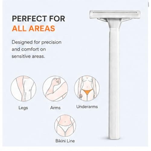 20 Pack Men’s Razors, Single Blade Disposable Razors for Men and Women | Manual Shaver for Face & Body | Sharp Blades for Smooth Shaving, Beard & Facial Hair Removal | Travel Grooming Kit — view 4