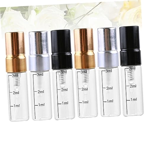 Glass Spray Bottles 3ml 6 Pack Mini Refillable with Scale for Makeup Travel — view 5