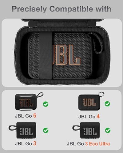 ProCase Hard Travel Case for JBL Go 5/4/3/Go 3 Eco Ultra -Black — view 2