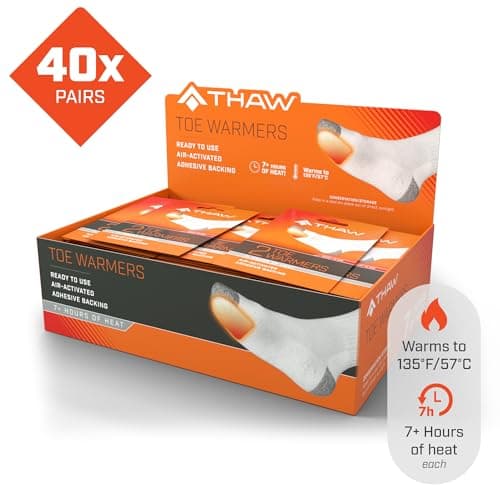 THAW Disposable Toe Warmers – 40 Pairs Air-Activated, Long-Lasting — view 4