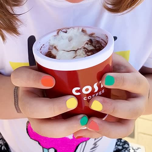 Kimm & Miller Costa Coffee Babyccino Kids Travel Mug - Small Reusable Plastic Coffee Cup with Lid (150ml) - Kids Mugs or Adults Espresso Travel Cup — view 5