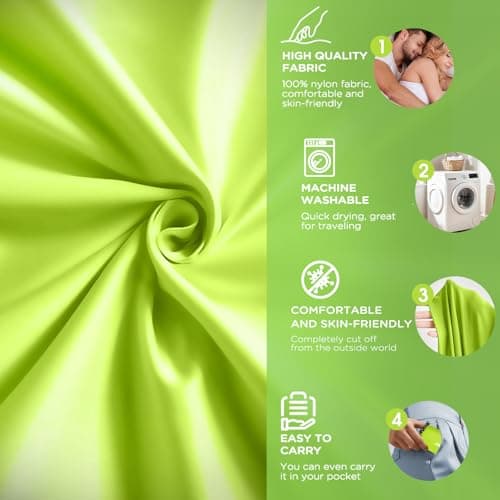 JAICOM Sleeping Bag Liner - Ultralight & Soft Travel Sheet for Adults, 150g — view 3