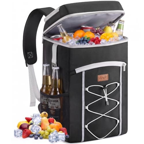Lifewit 31L Backpack Cooler with Multi-Pockets & Bottle Opener, Blac