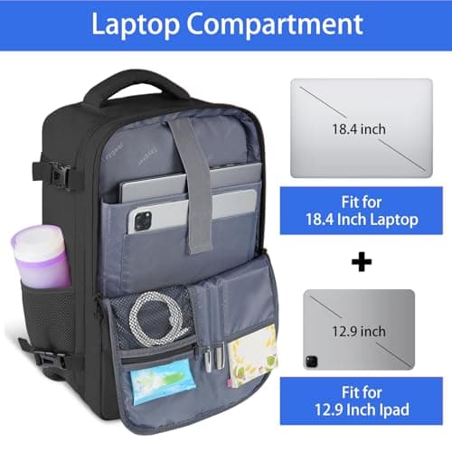 Taygeer Ryanair Cabin Bag 55x40x20 Travel Rucksack Cabin Size — view 3