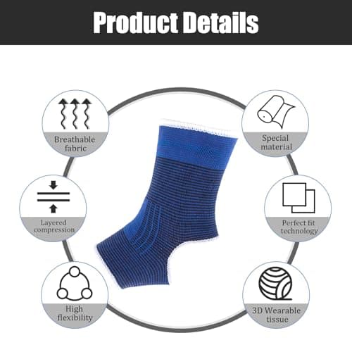 Enjiror Kids Ankle Support Compression Socks 2Pair Protector Child Foot — view 3