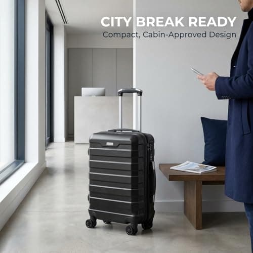 RMW Cabin Suitcase 20 inch Carry On Luggage Hard Shell Trolley — view 4