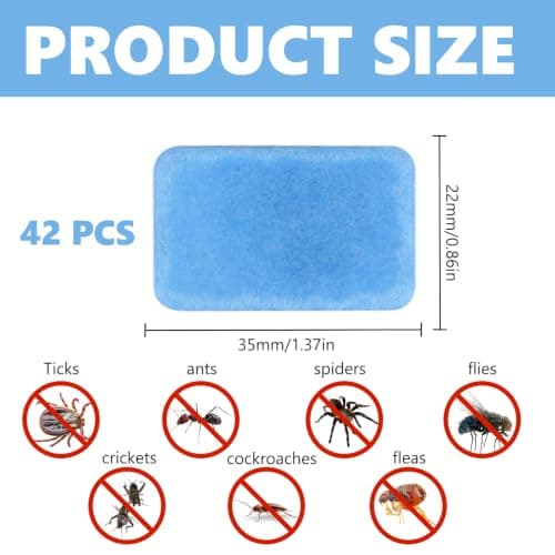 42 Pack Mosquito Repellent Tablets, Refill for Plug in Electric Diffuser, Insect Repellent for Repels Flies Fleas Insect Cockroaches — view 2