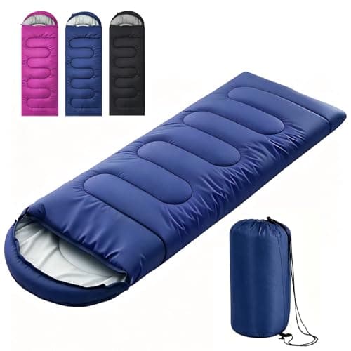 Sleeping Bag for Adults & Kids, 3-4 Season Sleeping Bags With Compact Bag