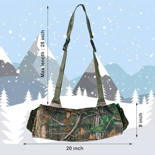 Hunting Camo Hand Muff Insulated Camo Hand Warmer Pouch Cold Weather Hunting Hands Muff Gear for Hiking Camping Outdoor Sports — view 2