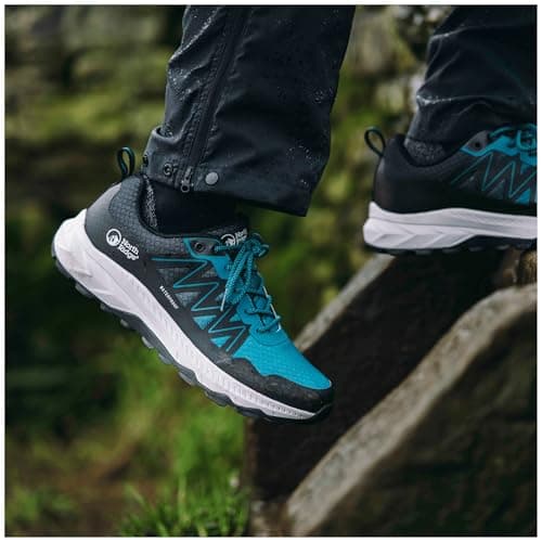 NORTH RIDGE Men’s NAS Trail Walking Shoe with Durable Ripstop Upper & High Traction Sole, Waterproof, Breathable (Blue, UK Footwear Size System, Adult, Men, Numeric, Medium, 9) — view 2