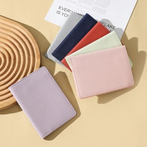 Travel Document Wallet for Passport Cards Cash Compact(Silver) — view 2