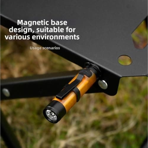 LUCKCDUO LED Camping Light, 10W 200mAh Rechargeable Magnetic Clip-On Light with Multiple Modes, Portable Hat Clip Light for Outdoor, Travel, and Use(Dark Purple) — view 5