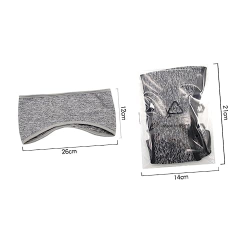 BELLIFFY 3pcs Winter Ear Muffs Headbands with Warmer Cover and Protective Fleece for Outdoor Exercise, Polyester Warmth Retention Headbands, Reusable Comfortable Winter Travel Accessories — view 2