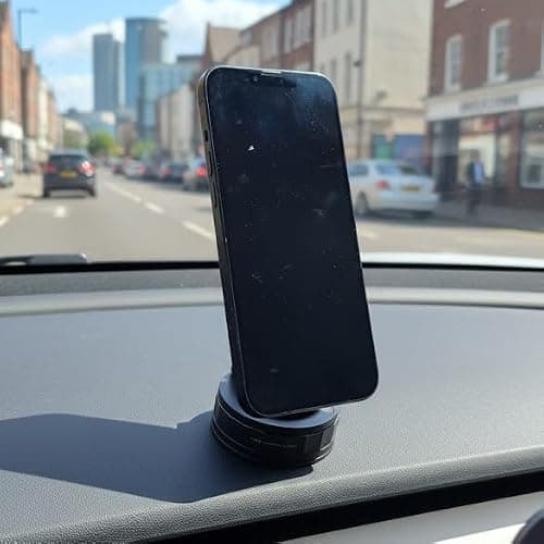 wowtravel Suction Cup Phone Mount | Vacuum Lock Car Phone Holder with 360° Rotation | Strong Dashboard & Windshield Mount Works with iPhone 17 Pro Max, 16, 15, 14, 13, 12 and Android Devices — view 5