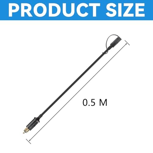Xiciki DIN Powerlet to SAE Adapter 12-24V for BMW Motorcycle Cigarette Plug — view 2