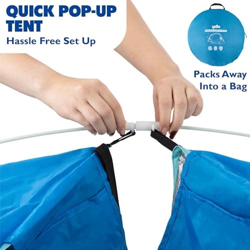 Yello Quick-Open Beach Shelter, 2-4 Person Lightweight Family Sun Shade — view 3