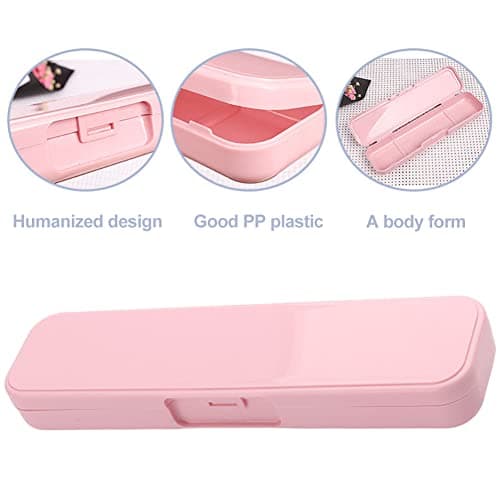 Hahhhha 2pcs Rectangle Flatware Organizer Cutlery Fork Spoon Travel, Portable Flatware Box Tableware Storage Case, Travel Case Tableware Storage (Size:20x5x2.8cm) — view 6