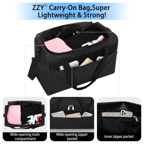 ZZY 20L Small Gym Duffle Bag with Trolley Sleeve for Women Men — view 4