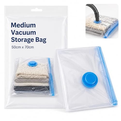 MAR Medium Vacuum Storage Bag – 50x70cm Space Saver for Clothes & Bedding