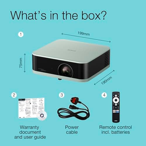 Epson Lifestudio Pop EF-61G Ice Green, Portable Smart Projector, Sound by Bose, Google TV, Full HD, Indoor/Outdoor Use, 5-year warranty* — view 4
