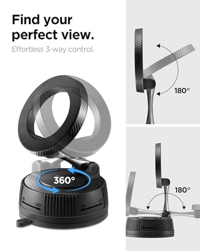 Spigen VacuumLock MagSafe Car Mount Magnetic Car Phone Holder — view 4