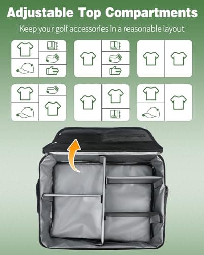 Uniclife Golf Trunk Organizer Waterproof Car Golf Shoes Bag Storage Box — view 6