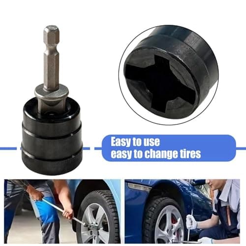 Car Jack Adapter - Rust Resistant Drill Tool for Automotive | Multi Angle Adjustable Alloy Construction with High Strength Grip & Compact Design for Outdoor RV Camping Travel and Garage Use — view 6