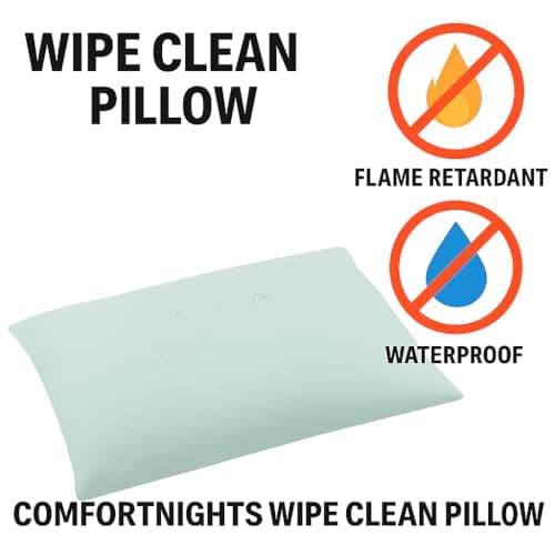 COMFORTNIGHTS Waterproof and Wipe clean, Flame Retardant Pillow — view 4