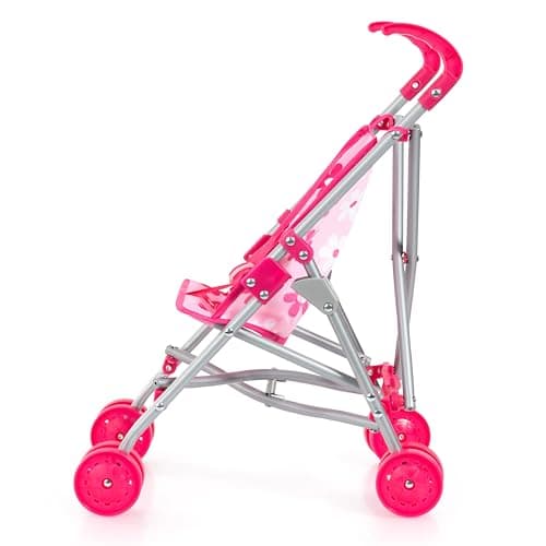 Bayer Pink Dolls Stroller -Doll and Pram Set for 2 Year Old+ Doll Included — view 2