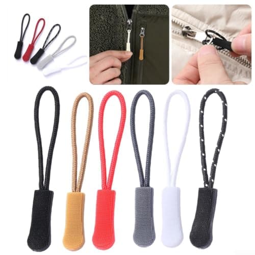 Caswynlife 10 Pcs Silicone Zipper Pulls Replacement Cords - Easy — view 6
