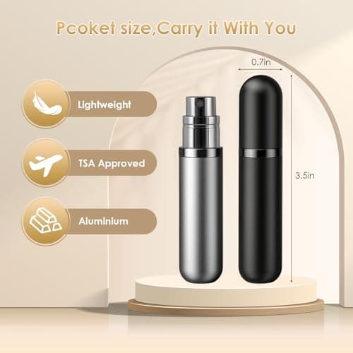 JOOMOKO Perfume Atomiser Perfume Travel Bottle 5ml Atomiser Spray Bottle — view 2