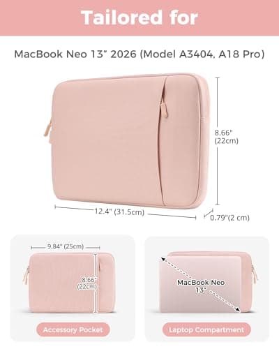 ProCase MacBook Neo 13 Inch Sleeve for 2026 (A3404, A18 Pro) — view 2