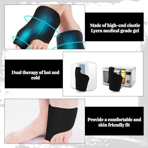 1 PCS Forefoot Toe Ice Pack Wrap,Reusable Foot Thumb Ice Pack,Cold & Heat Therapy Gel Ice Packs,Ice Pack for Foot,Big Toe Pain Relief,Sports Injuries,Swelling,Bunions,Gout Treatment for Feet — view 3