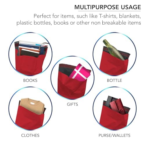 iSOUL Poly Mailer Bags 12x16 Self-Seal, Shipping Envelopes Strong, Waterproof, Tamper-Proof Polythene Packaging for Clothes, Bedding & Parcel Bag Shipping Post Bag Envelopes 50 Pack Red — view 6