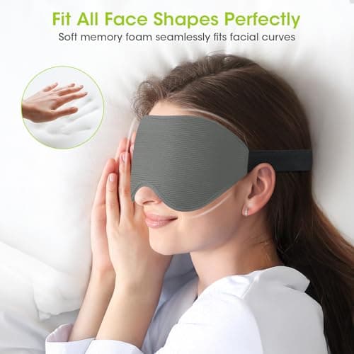 100% Blackout Sleep Mask for Women Men-Laitver Eye Mask for Side Sleeper — view 5
