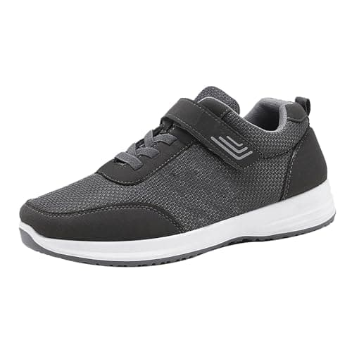 Womens Waterproof Trainers Hiking Trainers Walking Shoes Fall 2024 New Running Shoes Travel Soft Bottom Men Women with The Same Sports Orthopedic Tennis Non Wide fit Trainer Grey 5.5 — view 4