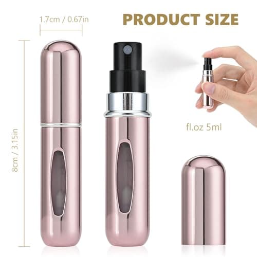 6pcs Perfume Atomiser Refillable, 5ML Mini Perfume Travel Bottle, Spray Bottles, Portable for Travel Holiday — view 2