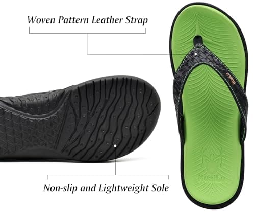 KuaiLu Flip Flops For Women Arch Support Yoga Mat Cushioned Thong Sandals — view 5